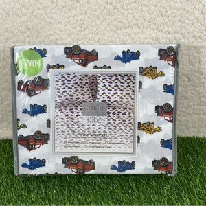 Urban Domain Kids Boys Twin Sheet Set 3 Piece Trucks Tractors Multicolor White